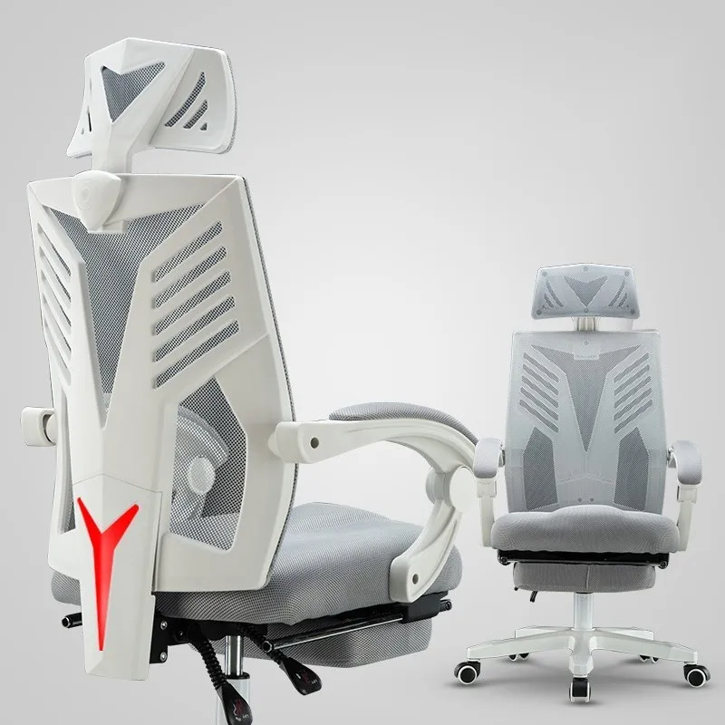 ЕС Boss Gaming Silla Gamer Esports Poltrona стул массаж может лежать с подставкой для ног искусственное кожаное колесо - Цвет: white with footrest