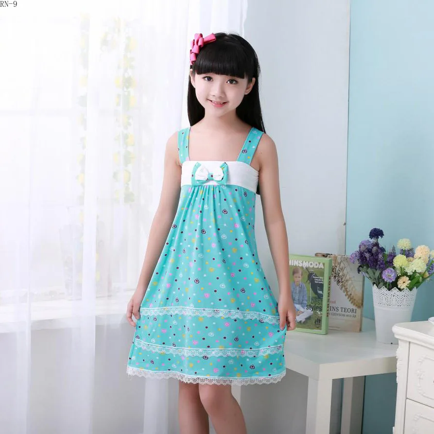 

Fashion Children Clothing 2019 Sling Nightgown Kids Princess Sleep Girls Summer Sleepwear Sleeveless Baby Nightdress Homewear