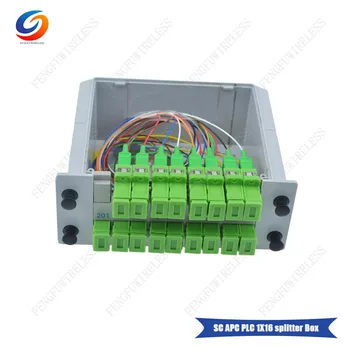 

Free shipping 5pcs/lot Fiber Optical PLC Splitter 1x16 LGX Cassette Box SC/APC PLC splitter Card inserting with good condition