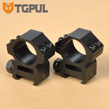 

TGPUL 2PCS Weaver Scope Rings Medium Profile See-Through Scope Mount 1 inch Mount for Hunting Sight AK Fits 20mm Rail
