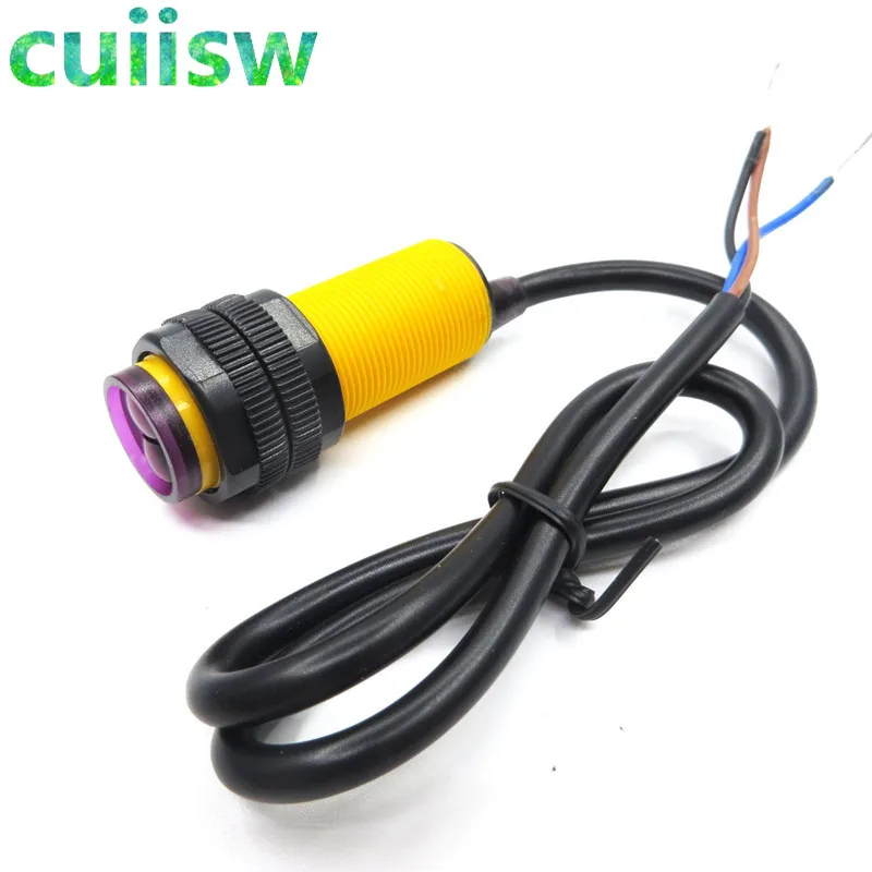 

Smart Car Robot E18-D80NK Infrared Obstacle Avoidance Photoelectric Sensor Proximity Switch 3-80cm Detection Range Adjustable