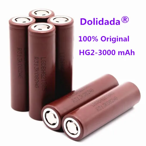 Новинка Dolidada Оригинальная 18650 батарея для LG HG2 18650 Батарея 3,7 V 3000 mah 20A электронная сигарета батарея