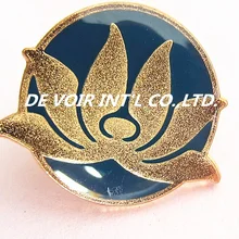 Pin-код значок с золотым напылением+ эпоксидные+ бабочка клатч резины клатч