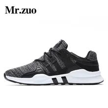 Mr. zuo marca hombres Zapatillas para correr malla transpirable masculino Zapatos Encaje up sneakers mens gimnasio Zapatos adultos tenis masculino tamaño grande 39-46