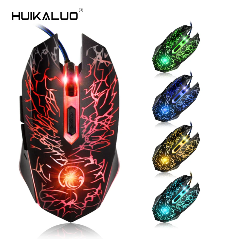 

X5 Wired Gaming Mouse 6 Buttons 2400DPI Optical Professional Mouse Gamer Computer Mice for PC Laptop