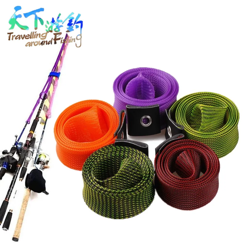 

3Pcs 5Colors 170cm Fishing Rod Sleeve Protective Cover Protector for Spinning/Casting Rod Magic Sheath Pole Glove Clothes Tackle