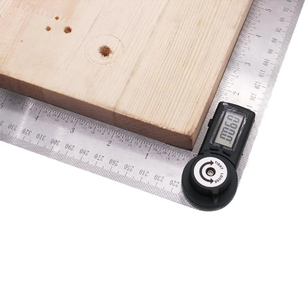 200mm Electronic Digital Protractors Inclinometer Goniometer Level Angle Ruler Meter Finder Positioner Gauge Stainless Steel