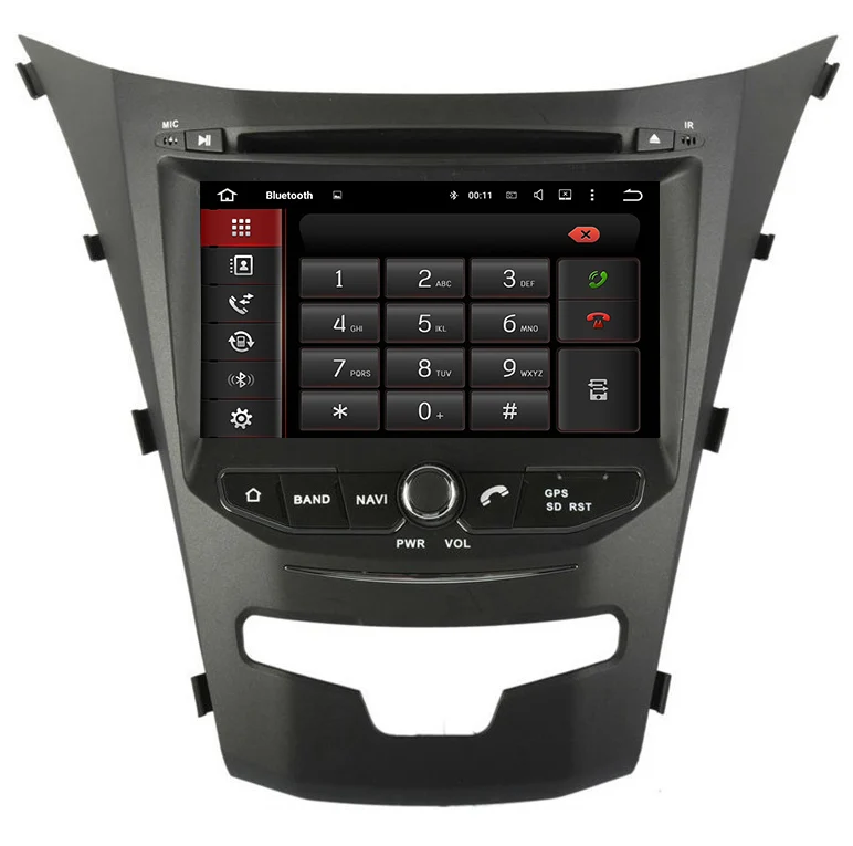 Discount Quad Core RAM 2GB  Android 8.1 Car DVD PC For SsangYong Korando 2014 New Actyon with GPS Navigation Bluetooth Radio Stereo 3