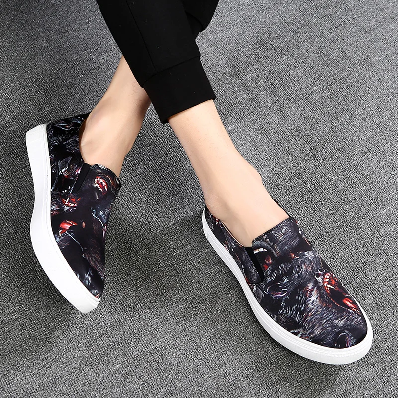 Dedo Zapatilla De Printing Apontado Mocassins Famoso Escritório Clássico Couro Homens Formal Luxo Heinrich 2018 Apartamentos Hombre Vestido Sapatos TtxPwZH