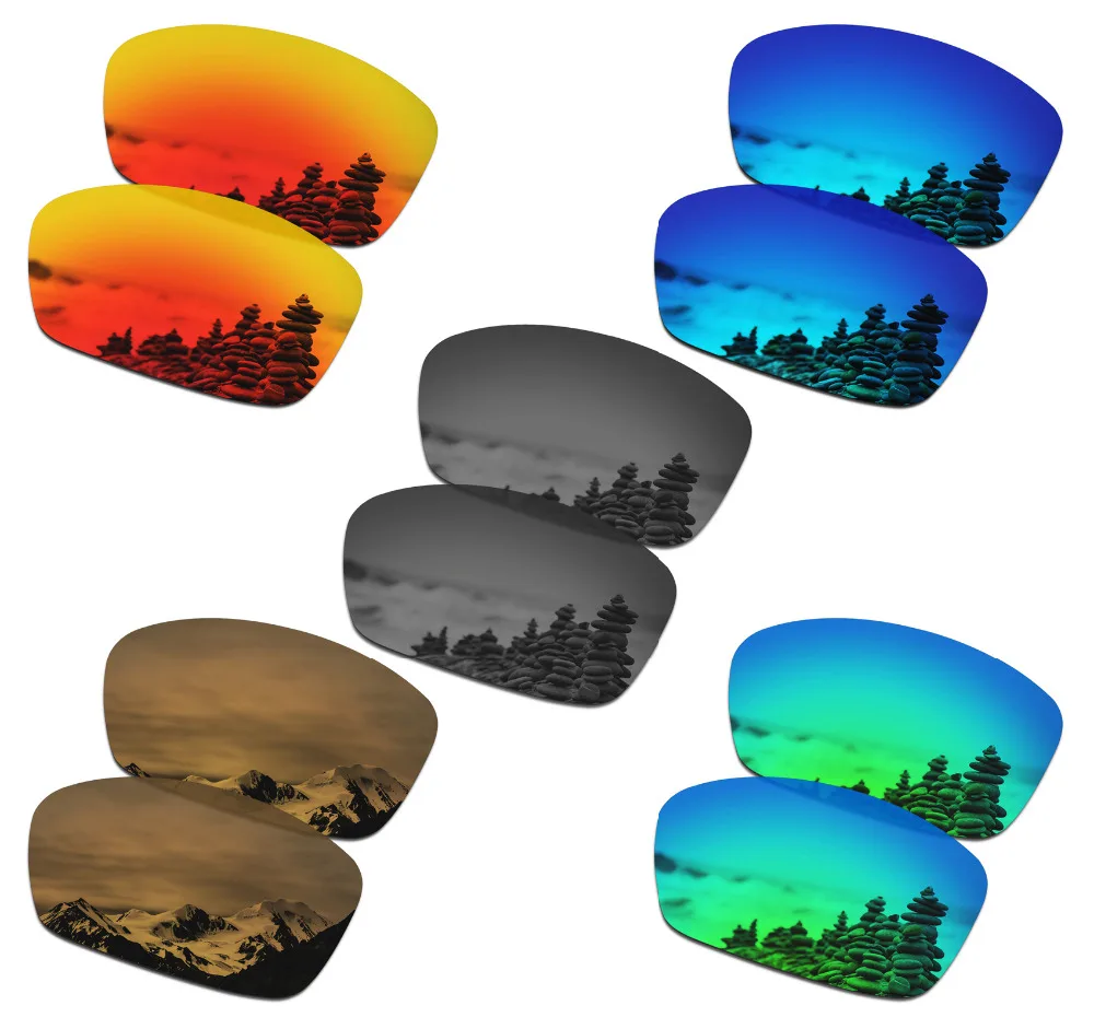 SmartVLT 5 Pairs Polarized Sunglasses Replacement Lenses for Oakley Hijinx - 5 Colors