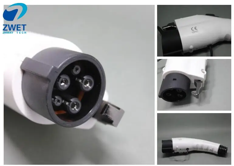 

ZWET sae j1772 ev socket plug EVSE Cable Female Plug For EV, SAE J1772, 16A, 240VAC, IP44 MPN: DSI-EV16P-NC MULTICOMP