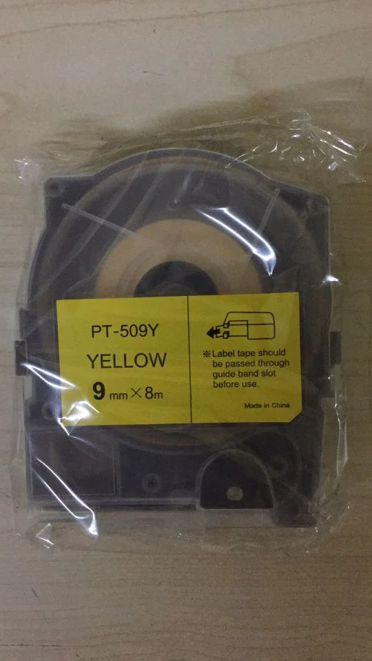 10 шт. Максимальная лента этикеток кассеты LM-TP509Y(желтый) Совместимость Max letatwin для кабельного принтера LM-550A/550E