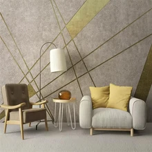 Декоративные обои серии скандинавских простой личности ретро геометрии золотой ТВ фон стены