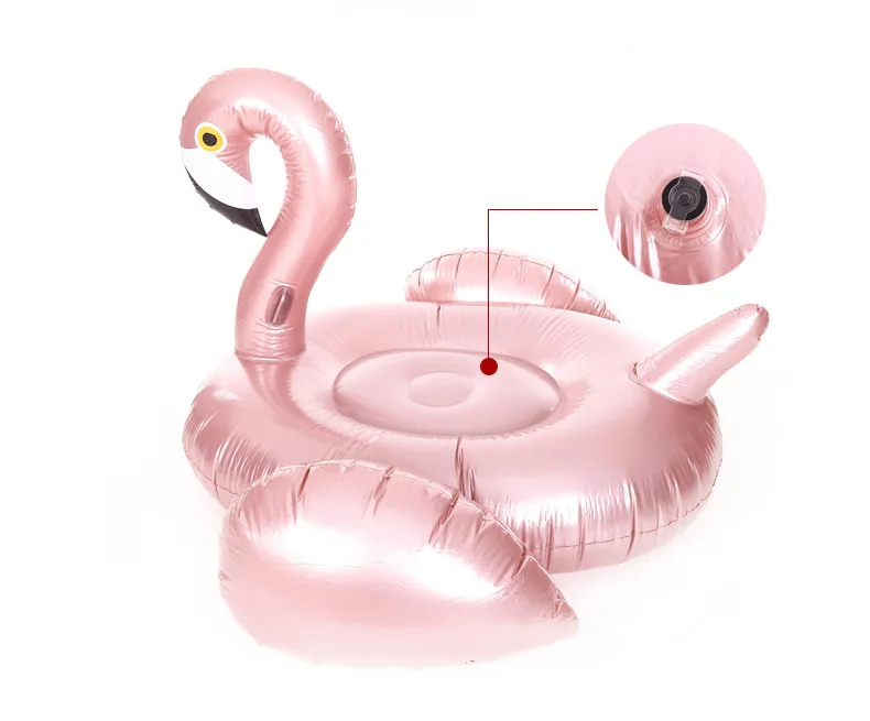 190 см гигантские надувные розовые золотые плавающий Фламинго Ride-on водные игрушки праздник Пляж игры в бассейне Boia INS Фламинго плавающие