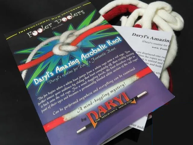 

Amazing Acrobatic Knot By Daryl Jumping Knot of Pakistan Carrick bend Magic Rope Stage Magic Props,Close up Magic,Gimmick,Joke