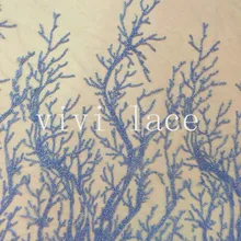 5 ярдов CQ005 светло-синие стеклянные бусины Вышивка французский чистая кружевная ткань для свадебного платья/вечернее платье, dhl