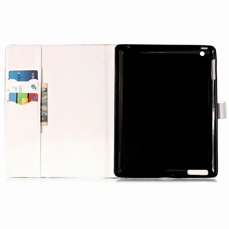 Флип чехол из искусственной кожи для iPad 2 3 4 Магнитный с держателем карт Apple ipad 9 7