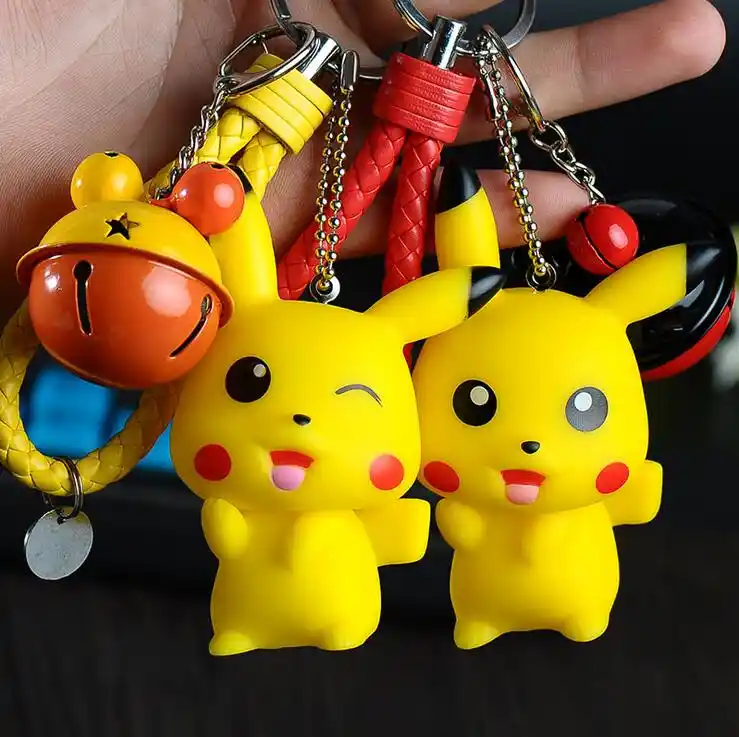1pcs 10cm 4" pikachu plush toys keychains smal