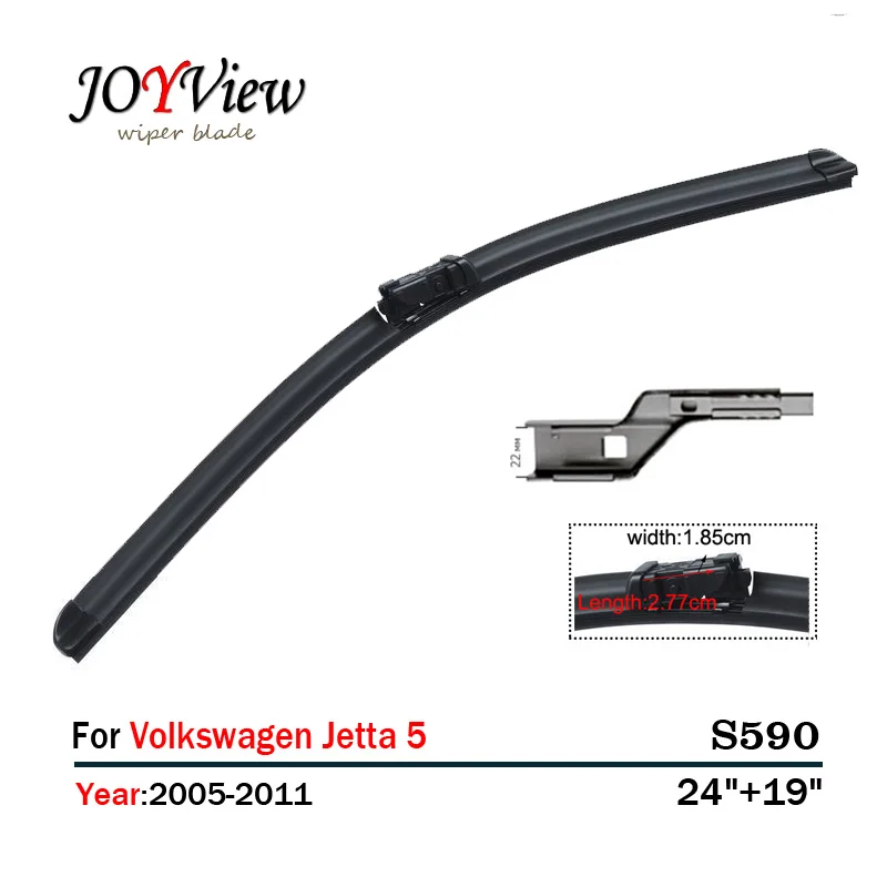 S590 Wipers Size24"+19"Fit For (VW) Volkswagen Jetta 5(2005 2011)Wiper
