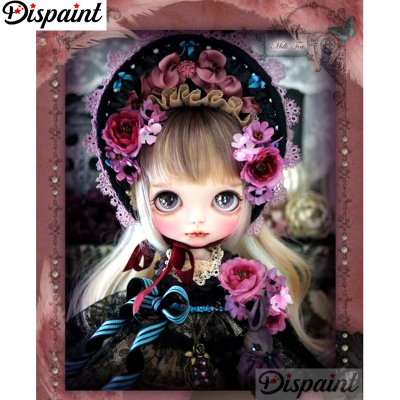 Алмазная 5D картина Девочка из мультфильма полноразмерная/круглая вышивка