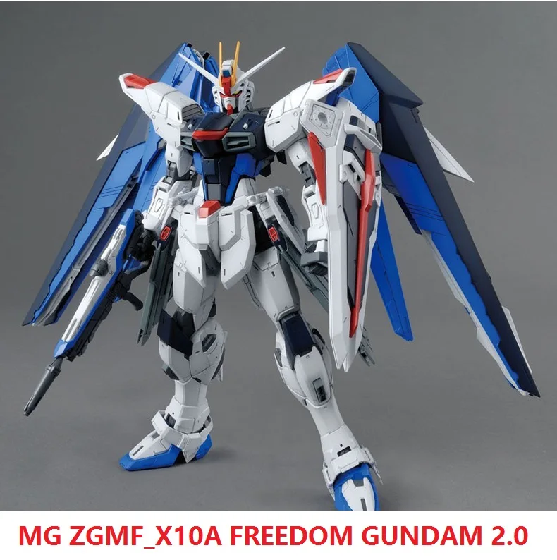 Japaness Bandai оригинальный MG 1/100 модель Gundam ZGMF-X10A свободы 2,0 уничтожить Броня освобожденные мобильный костюм дети игрушки BANDAI