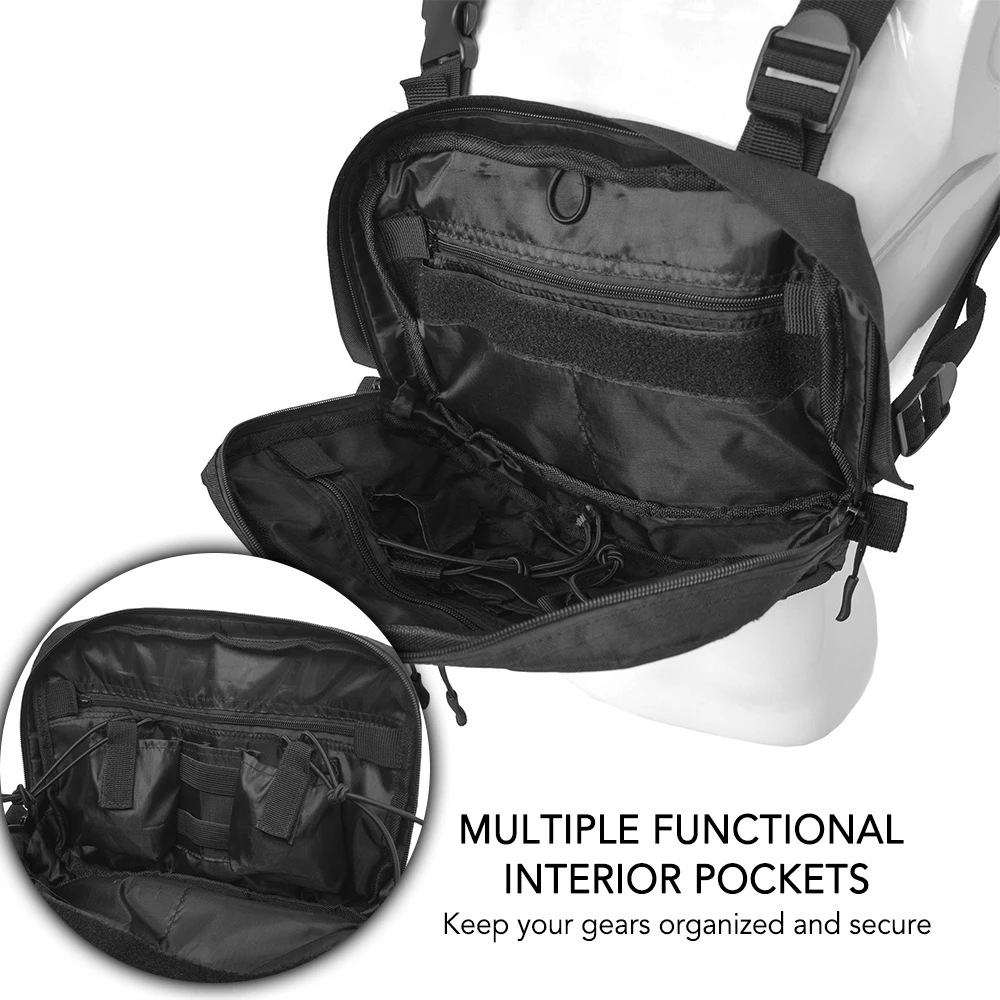 Тактическая Сумка Molle Мужская Сумка EDC сумка наружная тактическая Регулируемая нагрудная Сумка для охоты Передняя сумка Пакет Для Мужчин