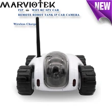 960P IP Camera wi-fi tank robot camera ip surveillance 360 degree wifi cctv camera wireless charge battery phone remote control