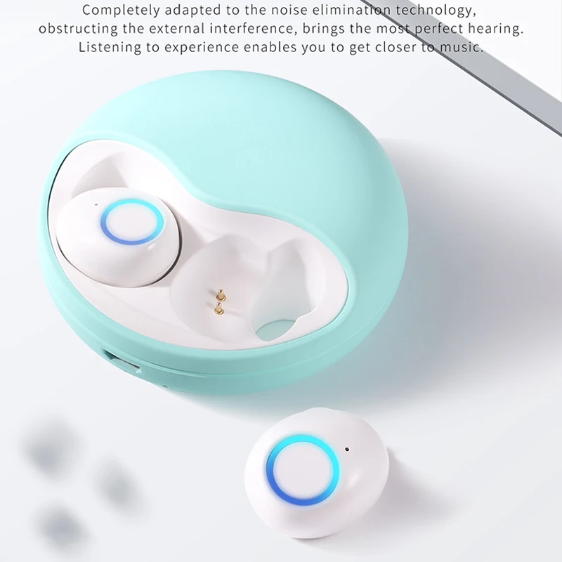 

K10 TWS Wireless Bluetooth5.0 Earphone Noise reduction 3D stereo headset hands free with charging box gift