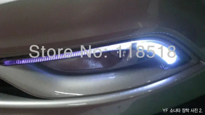 free shipping,for Hyundai Sonata 8th led drl daytime running light with guide light bar exact replacement consistent
