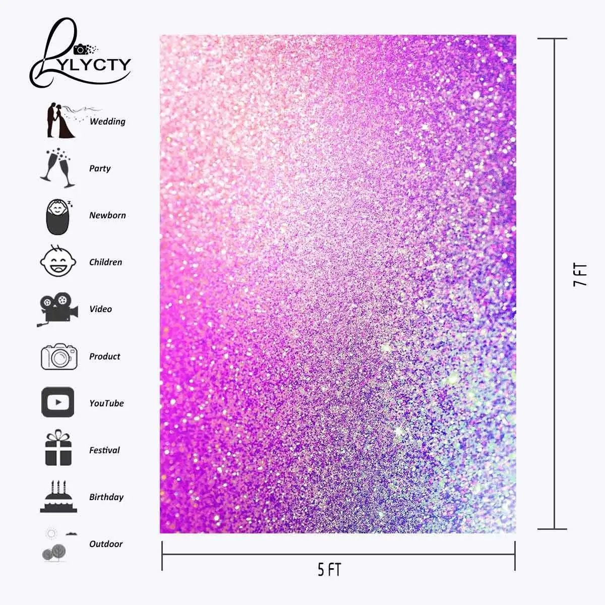 5X7 футов фон мерцающие блестки фон для фотосъемки