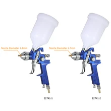 Профессиональный HVLP Воздушный пистолет-распылитель Краска распылитель 600 мл Gravity Feed Аэрограф Комплект Автомобильная мебель краска ing распылительный инструмент 1,4 мм 1,7 мм