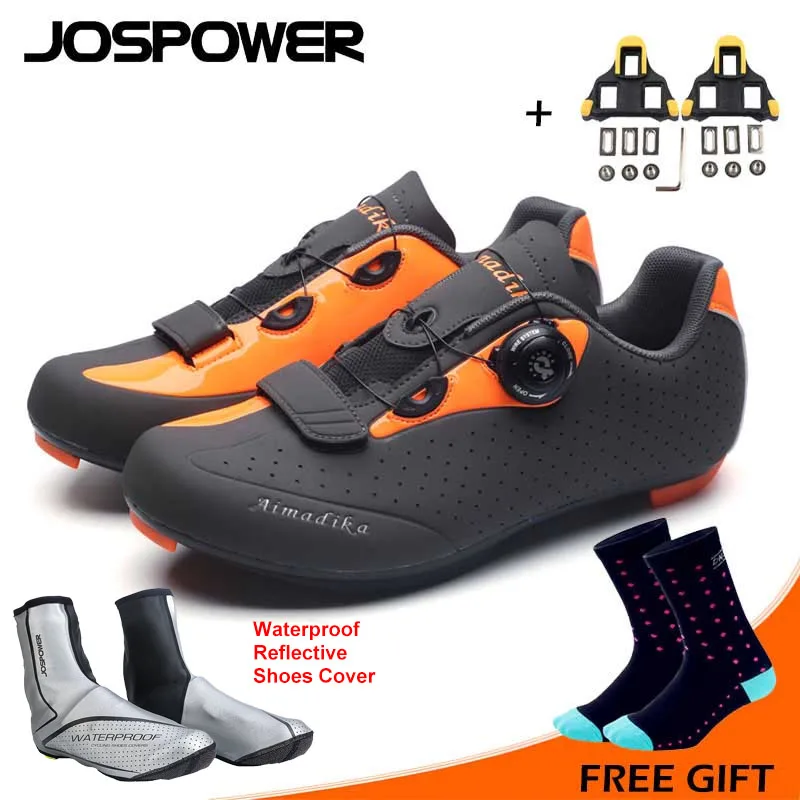JOSPOWER Professional Road Bike Shoes MTB Bicycle Shoes Selflocking