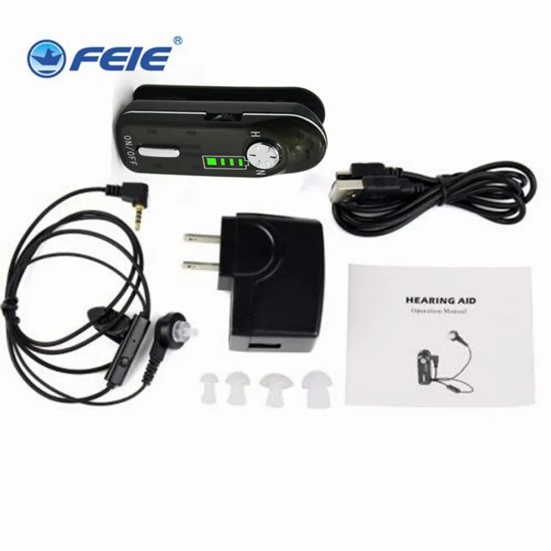 

Rechargeable High Power Hearing Aid Mini Hearing Device for Deafness C-06 usb bluetooth hearing aid Free Shipping