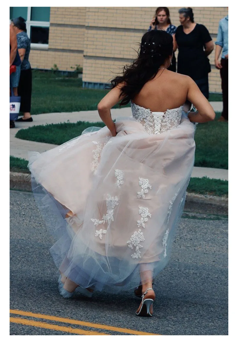 E JUE SHUNG, винтажное бальное платье с кружевной аппликацией, свадебные платья, Милая Кружевная задняя часть, свадебные платья, платье невесты, robe de mariee
