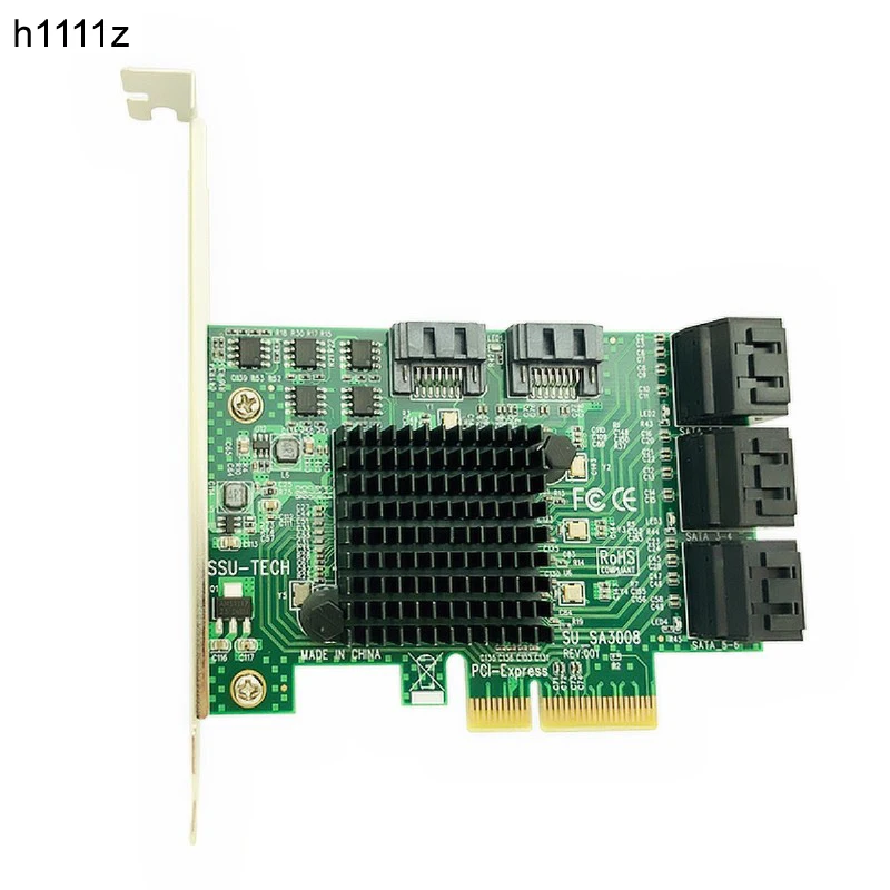 PCI E Express на SATA 3 0 III 6 ГБ контроллер карточка SSD PCIe 8 портов SATA3.0 адаптер Raiser