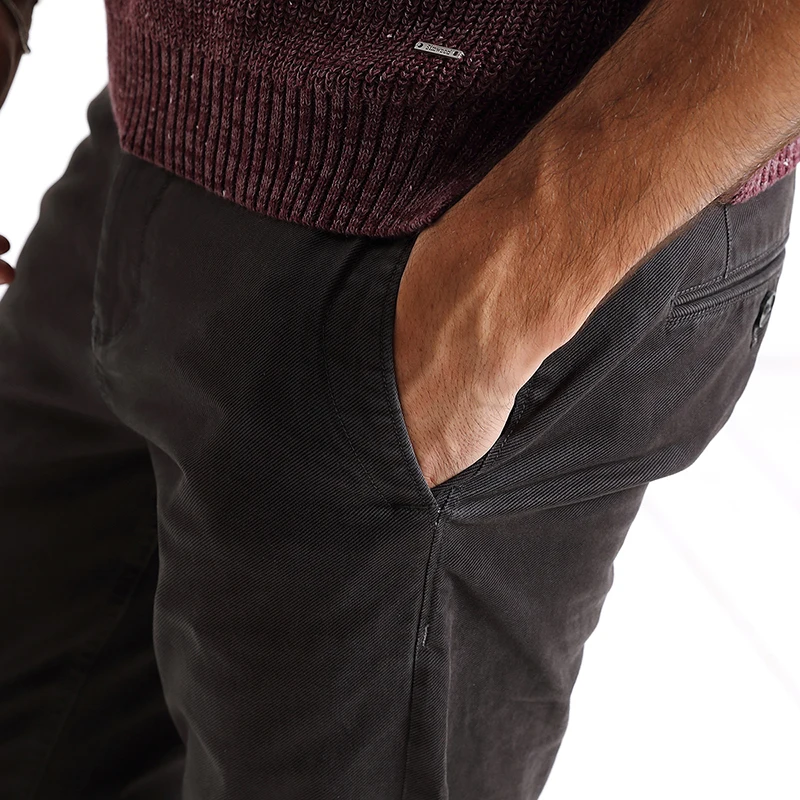 SIMWOOD повседневные штаны для мужчин 2019 Весна Новая мода Slim Fit мотобрюки плюс