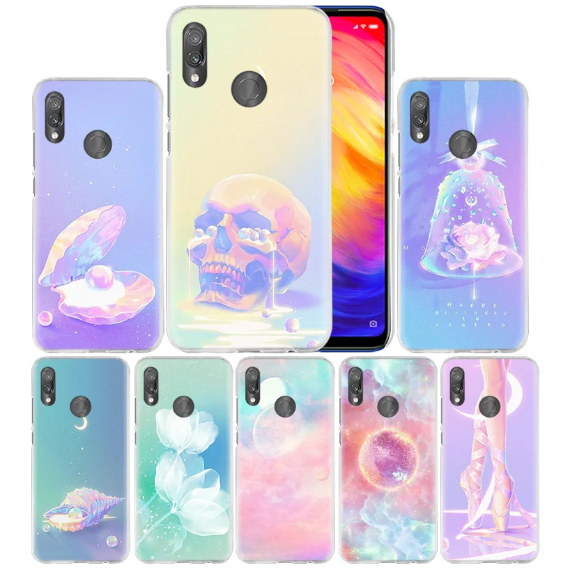 

Magic Pearl Skull Case for Xiaomi Redmi Note 7 K20 6 6A Pro Y3 7S 7A GO S2 5 MI Play A1 A2 8 lite Poco F1 Hard PC Phone Cover