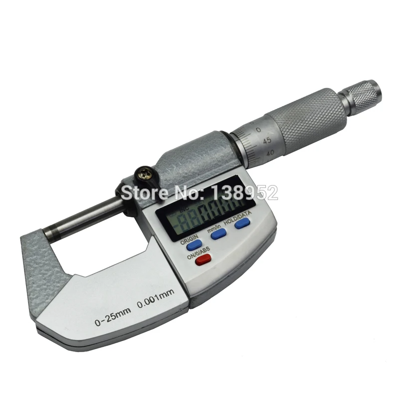 0-25mm 0.001mm IP65 Waterproof Digital Micrometer 25mm outside micrometer Caliper thickness gauge Electronic micrometer