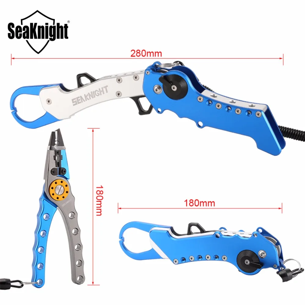 Многофункциональные алюминиевые плоскогубцы SeaKnight SK001 + складной рыболовный