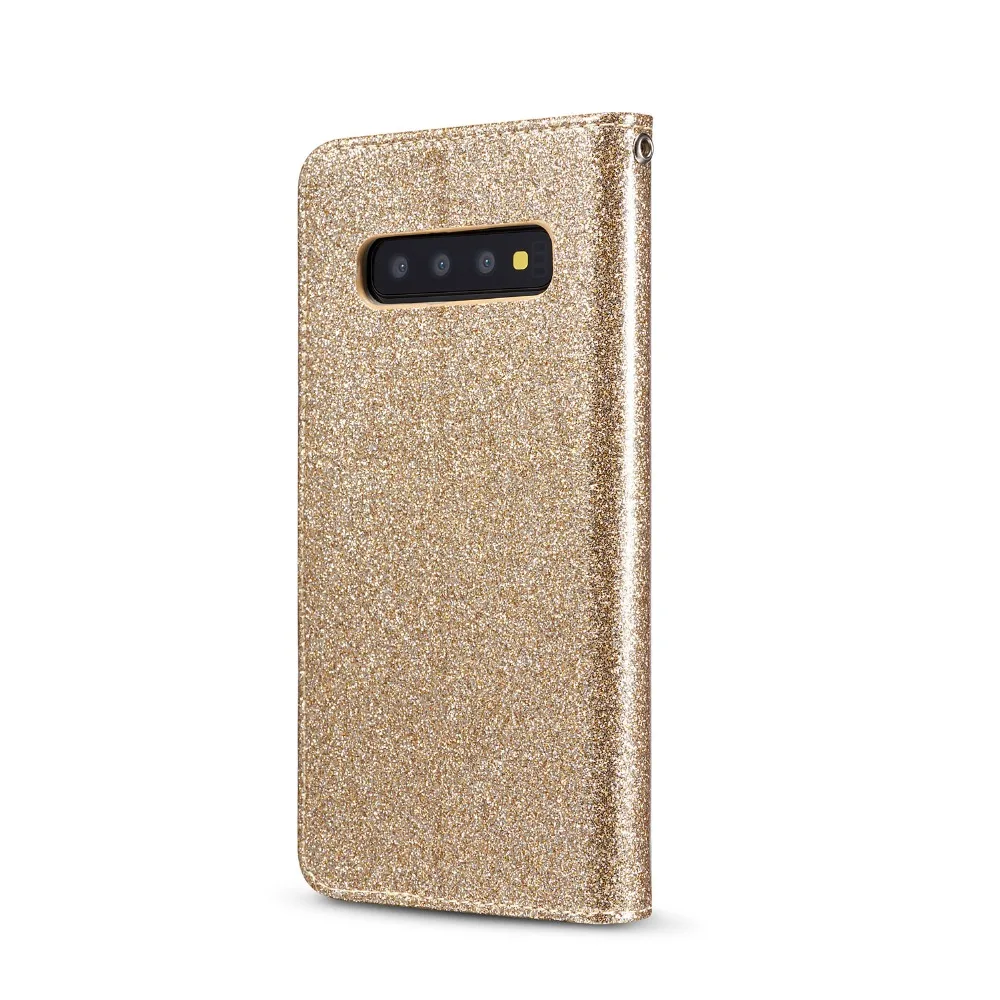Чехол Alxun для Samsung Galaxy S10 Plus Роскошный кошелек из искусственной кожи блестящий
