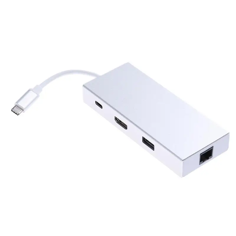 

Type-C to USB 3.0 + HDMI + Type-C Port Extender Hub SD/TF Card Reader Multi-Port Adapter Card Reader Multifunctional USB Hubs