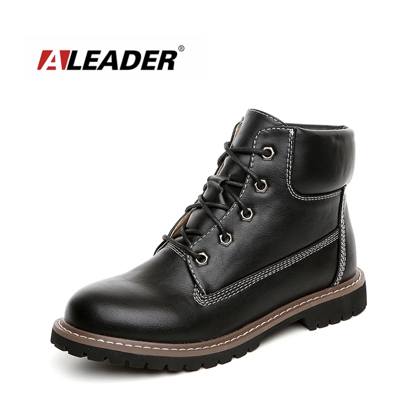 Fashion Brand Autumn Womens Boots Dress Leather Shoes For
