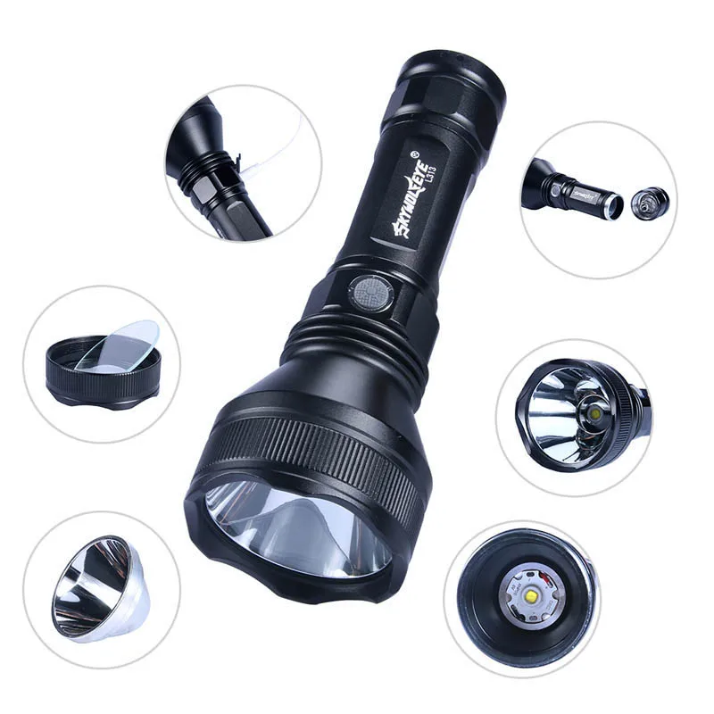

3000LM LED Flashlight Torch 3 Modes 30W Aluminum Alloy Torch for Outdoor Camping Hiking AI88