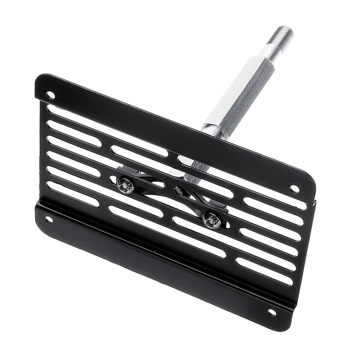 Car Front Bumper Tow Hook License Plate Holder Relocator Bracket Mount