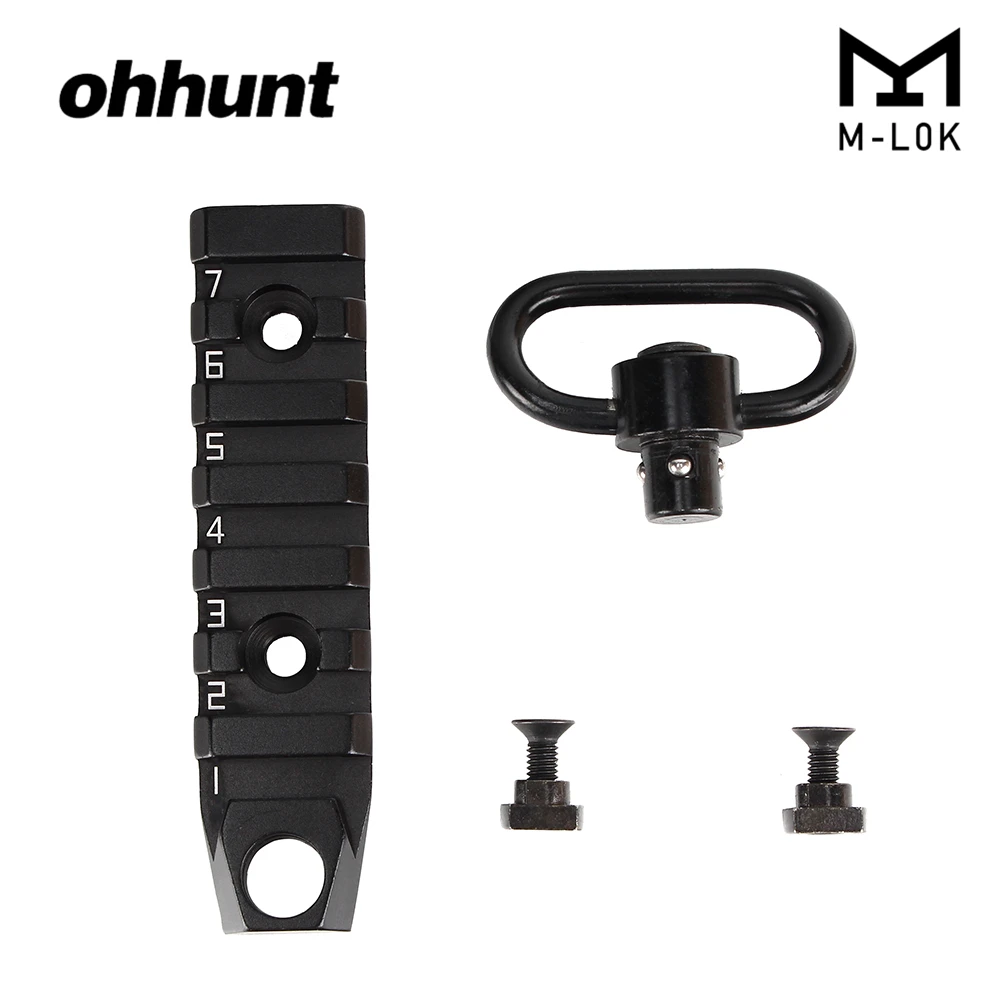 Ohhunt Handguard M-LOK رابط Picatinny السكك الحديدية القسم 7 فتحات مع Qucik انفصال حبال قطب QD مرفق ميزة Ohhunt Handguard M-LOK رابط Picatinny السكك الحديدية القسم 7 فتحات مع Qucik انفصال حبال قطب QD مرفق ميزة