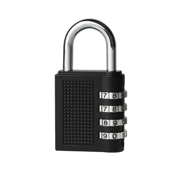 

4 Digit Combination Password Lock Zinc Alloy Security Lock Suitcase Luggage Coded Lock Cupboard Cabinet Locker Padlock