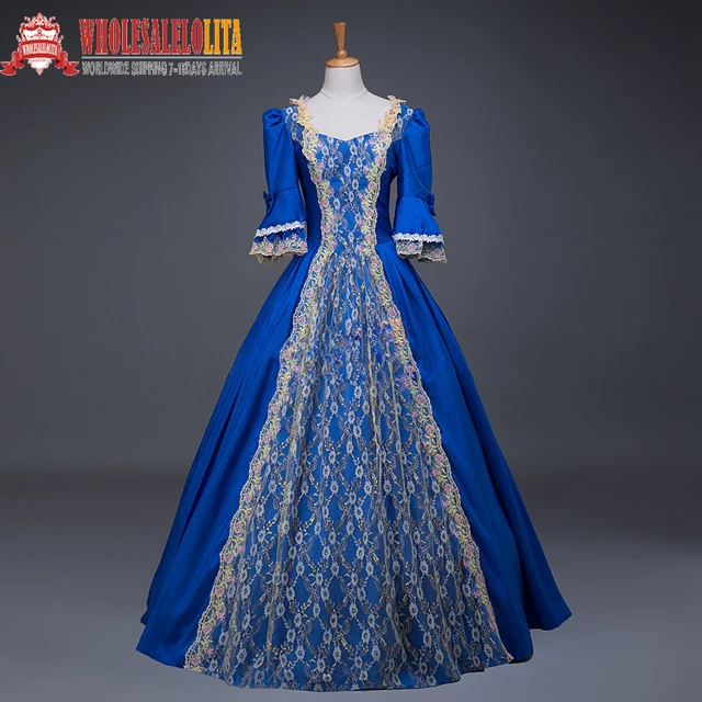 Top Renaissance Georgian Period Masquerade Princess Bridesmaid Top Renaissance Georgian Period Masquerade Princess Bridesmaid Dresses Ball Gown Reenactment Rococo Clothing