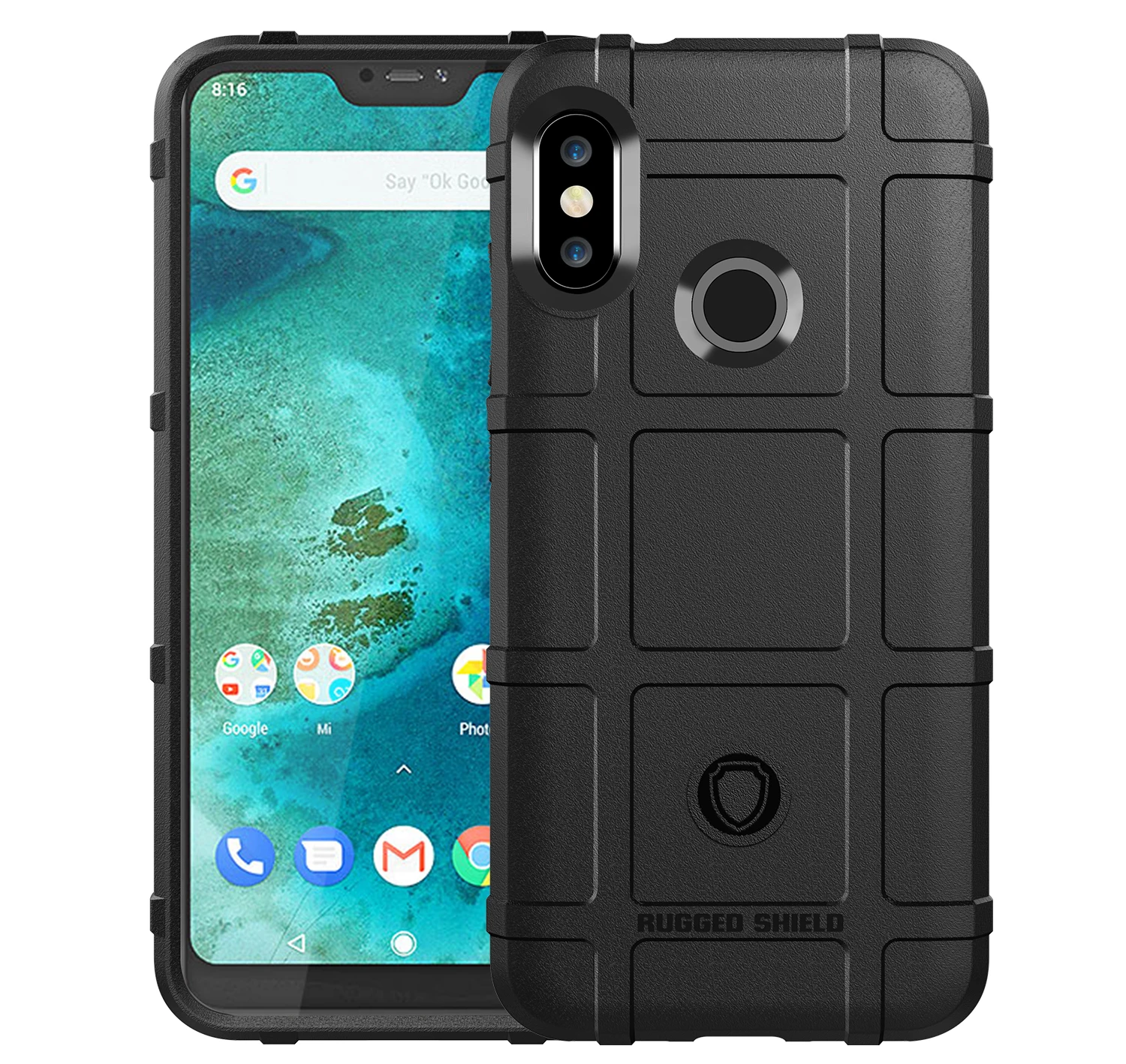 Защитный силиконовый чехол на 360 градусов для xiaomi A2 Lite прочная Защита Чехол