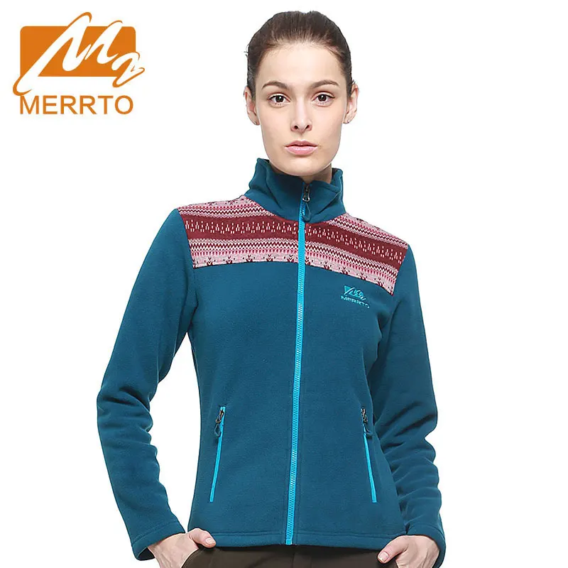 Merrto المرأة الصوف الملابس المشي يندبروف الدفء الحراري التخييم متعددة الوظائف الجري الرياضية