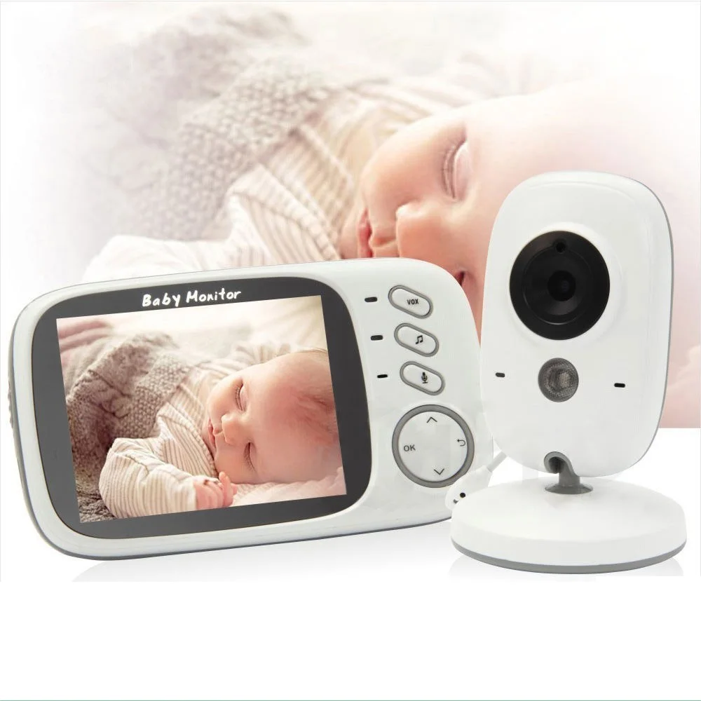 

babykam babyfoon camera baby monitor wireless 3.2 inch TFT LCD IR Night Vision Intercom Temperature Monitor 8 Lullabies VOX Mode